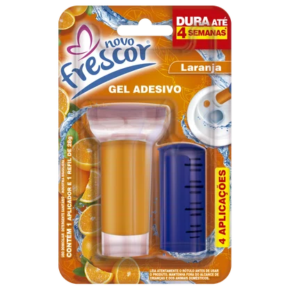 Gel Adesivo Sanitário Laranja | 4 Aplicações| com Aplicador | 28g | Caixa com 12unidades
