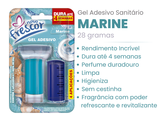 Gel Adesivo Sanitário Marine | 4 Aplicações | Com Aplicador | 28g | Caixa com 12unidades
