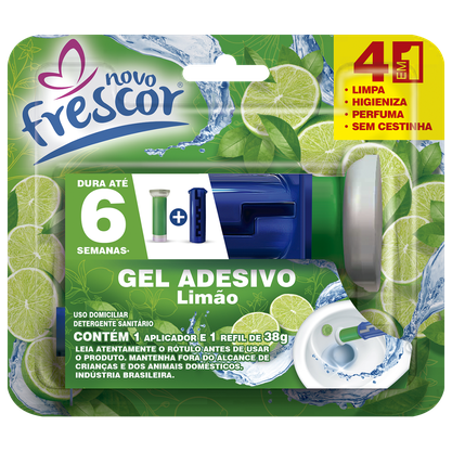 Gel Adesivo Sanitário Limão | Com Aplicador | 6 aplicações 38g | Caixa com 12un