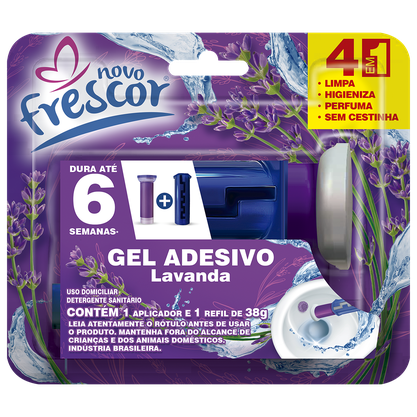 Gel Adesivo Lavanda com Aplicador - 6 aplicações - 38g - caixa com 12un