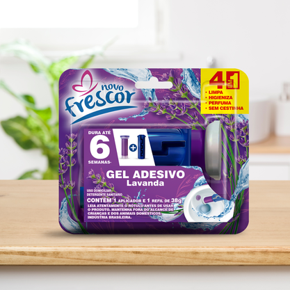 Gel Adesivo Lavanda com Aplicador - 6 aplicações - 38g - caixa com 12un