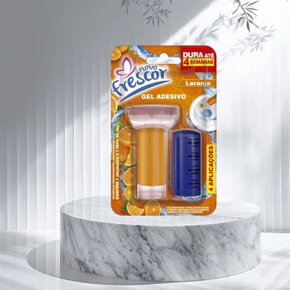 Gel Adesivo Sanitário Laranja | 4 Aplicações | Com Aplicador | 28g