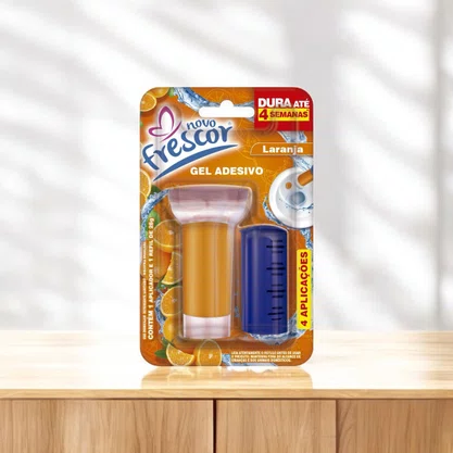 Gel Adesivo Sanitário Laranja | 4 Aplicações | Com Aplicador | 28g