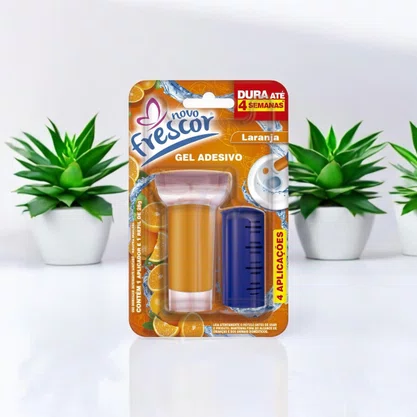 Gel Adesivo Sanitário Laranja | 4 Aplicações | Com Aplicador | 28g