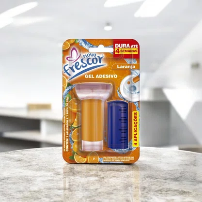 Gel Adesivo Sanitário Laranja | 4 Aplicações | Com Aplicador | 28g