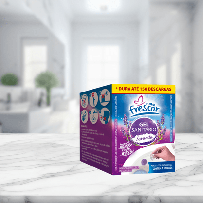 Gel Adesivo Sanitário Lavanda -1 aplicação - 7g - cx com 72un