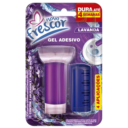Gel Adesivo Sanitário Lavanda | 4 Aplicações | Com Aplicador | 28g