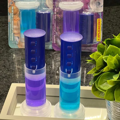Gel Adesivo Sanitário Lavanda | 4 Aplicações | com Aplicador | 28g | Caixa com 12unidades