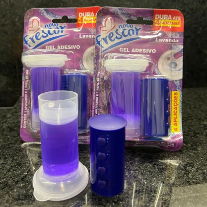 Gel Adesivo Sanitário Lavanda | 4 Aplicações | com Aplicador | 28g | Caixa com 12unidades