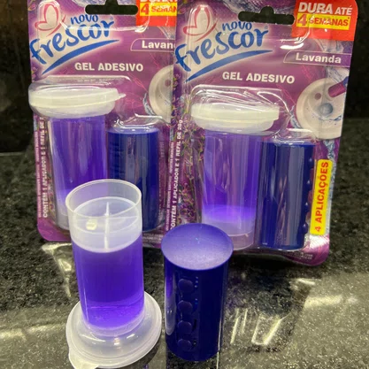 Gel Adesivo Sanitário Lavanda | 4 Aplicações | com Aplicador | 28g | Caixa com 12unidades