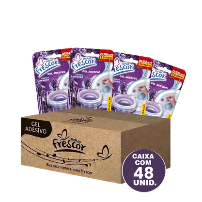 Gel Adesivo Sanitário Lavanda Novo Frescor | 1 Aplicação | Com Aplicador | 7g | Unidade