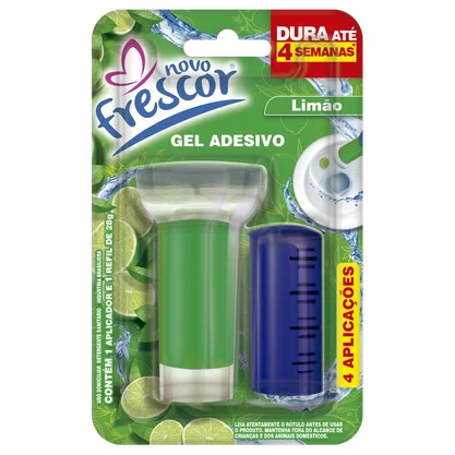 Gel Adesivo Sanitário Limão | 4 aplicações | com Aplicador | 28g | Caixa com 12unidades