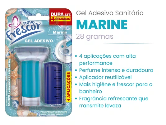 Gel Adesivo Sanitário Marine | 4 Aplicações | Com Aplicador | 28g
