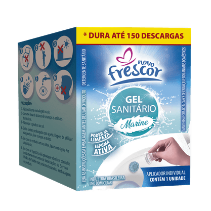 Gel Adesivo Sanitário Marine - 1 aplicação - 7g - cx com 72un