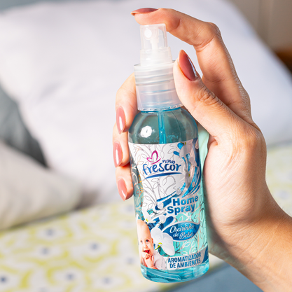 Aromatizador de Ambientes Spray Cheirinho de Bebê | Novo Frescor 120ml