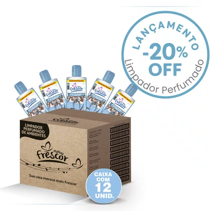 Limpador perf conc novo frescor 140ml  algodão cx c/12 Limpador perf conc novo frescor 140ml  algodão cx c/12