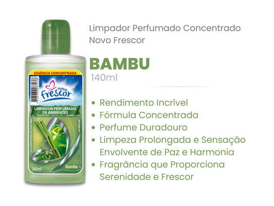 Limpador Perfumado Concentrado de Bambu 140ml caixa c/12un