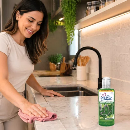 Limpador Perfumado Concentrado Capim Limão | Novo Frescor | 120 ml