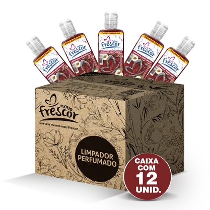 Limpador Perfumado Concentrado Cereja e Avelã | Novo Frescor | 120 ml