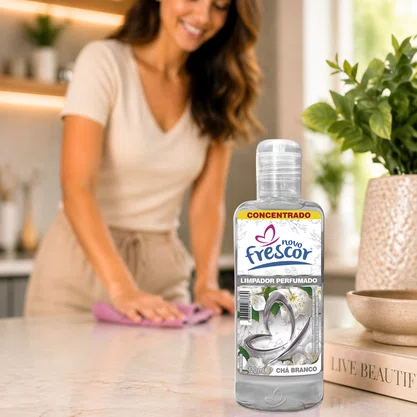 Limpador Perfumado Concentrado Chá Branco | Novo Frescor | 120 ml