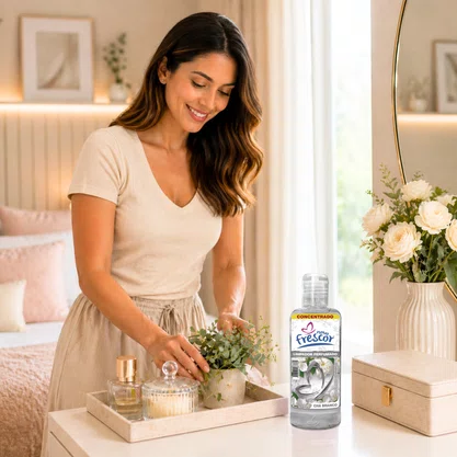 Limpador Perfumado Concentrado Chá Branco | Novo Frescor | 120 ml