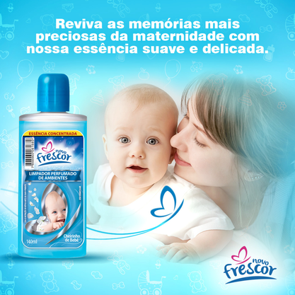 Limpador Perfumado Concentrado Cheirinho de Bebê 140ml caixa c/12un