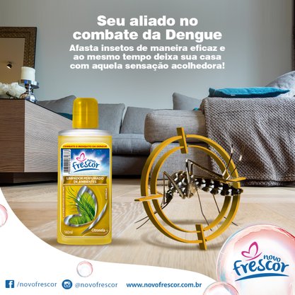 Limpador Perfumado Concentrado Citronela Novo Frescor 140ml