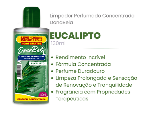 Limpador Perfumado Concentrado DonaBela Eucalipto 130ml cx c/12un