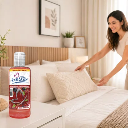 Limpador Perfumado Concentrado Frutas Vermelhas 120ml | Caixa com 12 UN