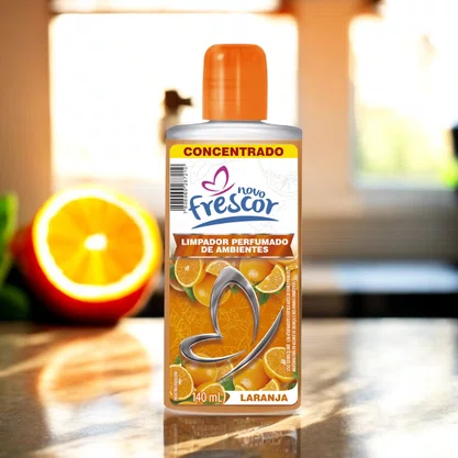 Limpador Perfumado Concentrado Laranja | Novo Frescor 140ml