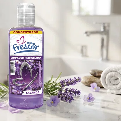 Limpador Perfumado Concentrado Lavanda | Novo Frescor | 120 ml
