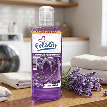Limpador Perfumado Concentrado Lavanda | Novo Frescor | 120 ml