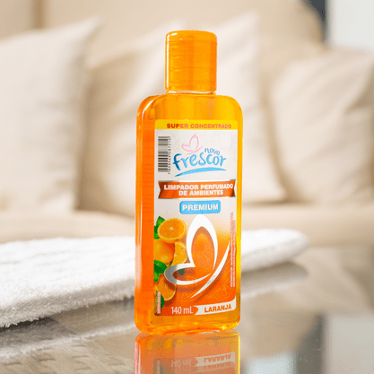 Limpador Perfumado Premium de Laranja Novo Frescor 140ml cx c/12
