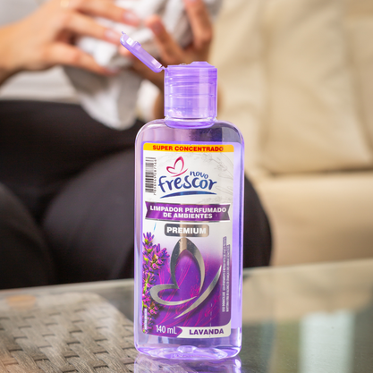 Limpador Perfumado Premium de Lavanda Novo Frescor 140ml cx c/12