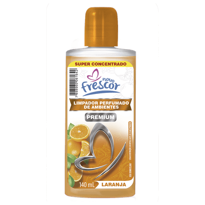 Limpador Perfumado Premium de Laranja Novo Frescor 140ml cx c/12
