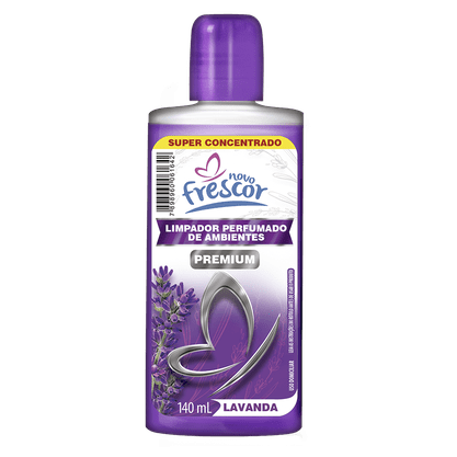 Limpador Perfumado Premium de Lavanda Novo Frescor 140ml cx c/12