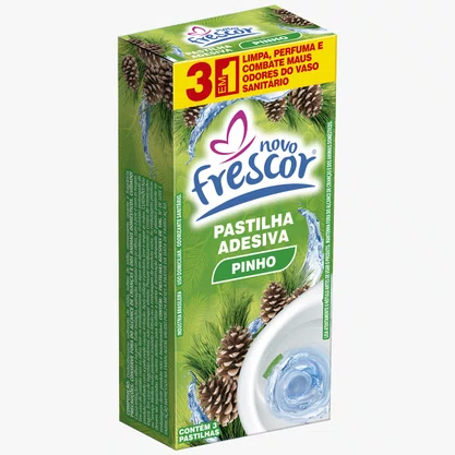 PASTILHA ADESIVA SANITÁRIA PINHO NOVO FRESCOR 10G