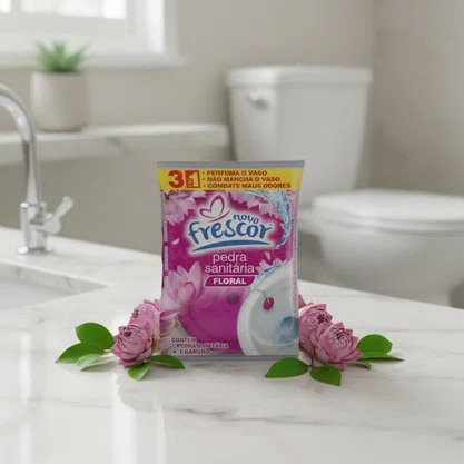 Pedra Sanitária Floral | Novo Frescor | 22gramas | Unidade