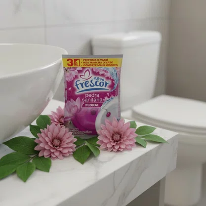 Pedra Sanitária Floral | Novo Frescor | 22gramas | Unidade