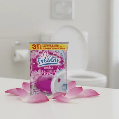 Pedra Sanitária Floral | Novo Frescor | 22gramas | Unidade