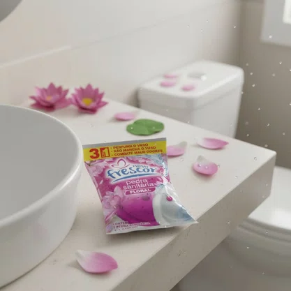 Pedra Sanitária Floral | Novo Frescor | 22gramas | Unidade