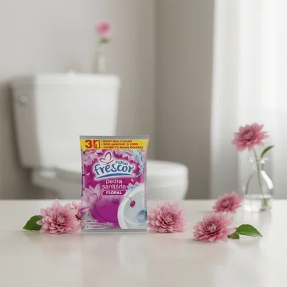 Pedra Sanitária Floral | Novo Frescor | 22gramas | Unidade