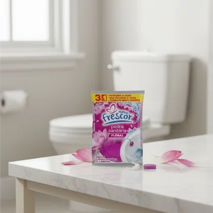 Pedra Sanitária Floral | Novo Frescor | 22gramas | Unidade