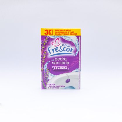 Pedra Sanitária Lavanda Caixinha | 22gramas | Unidade | Novo Frescor