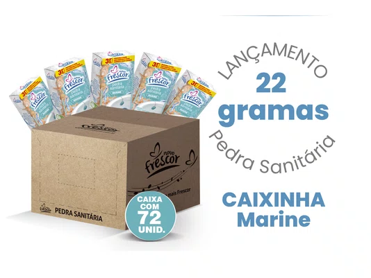 Pedra Sanitária Marine | Caixinha | Caixa com 72 unidades | 22G