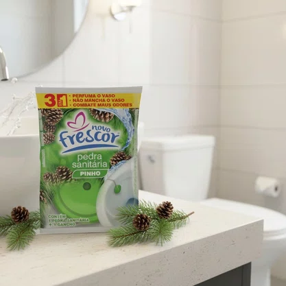 Pedra Sanitária Pinho | Novo Frescor | 22gramas | Unidade
