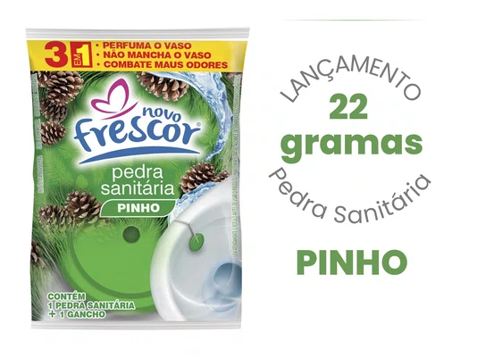 Pedra Sanitária Pinho | Novo Frescor | 22gramas | Unidade