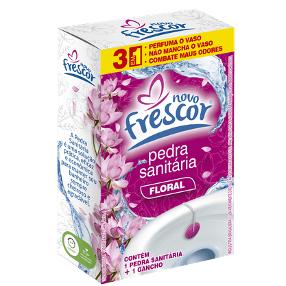Pedra Sanitária Floral - Caixinha 22g - Caixa com 72 unidades