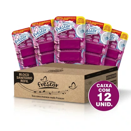 Refil Bloco Sanitário Floral Novo Frescor | 2 Blocos | Unidade