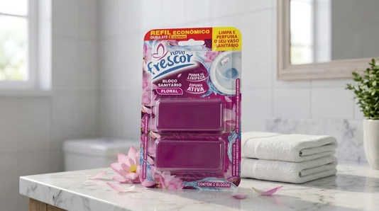 Refil Bloco Sanitário Floral Novo Frescor | 2 Blocos | Unidade